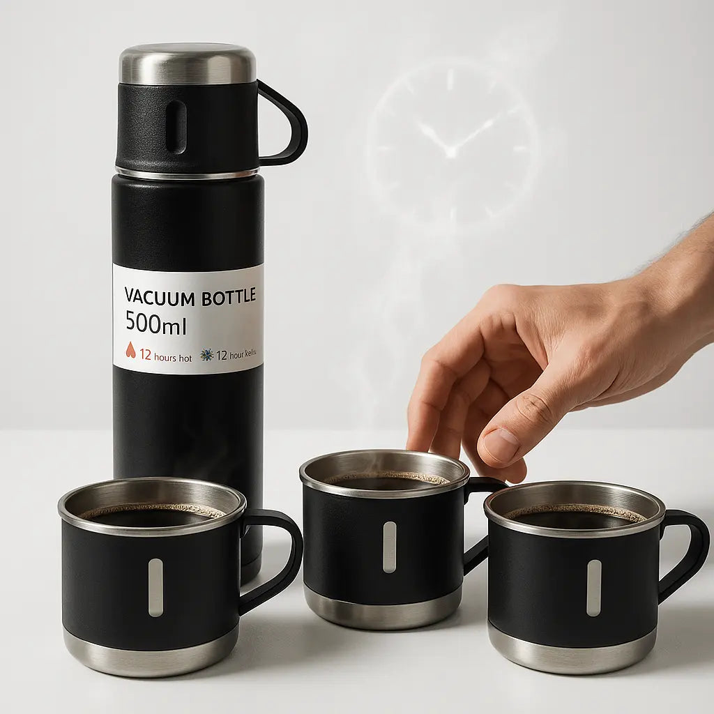 Termo Vacuum + REGALO đ de 2 Tazas ââ