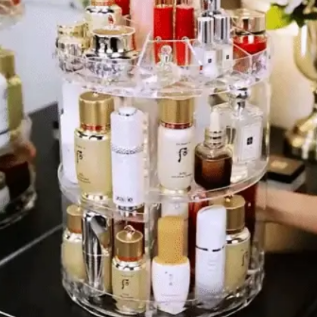 ORGANIZADOR DE MAQUILLAJE GIRATORIO