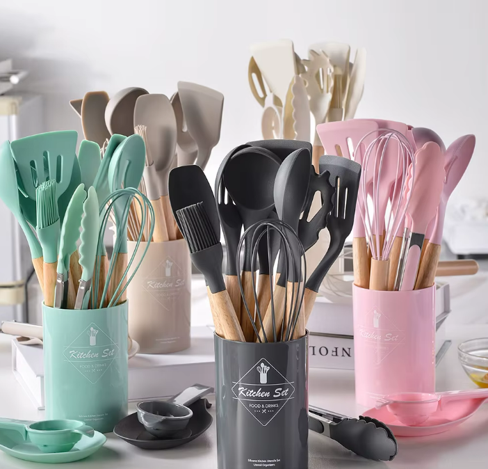 🍴 Cocina fácil, rápida y con estilo – ¡Tu set imprescindible!👩‍🍳 12 PIEZAS